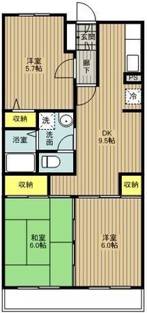 サンフレアの物件間取画像